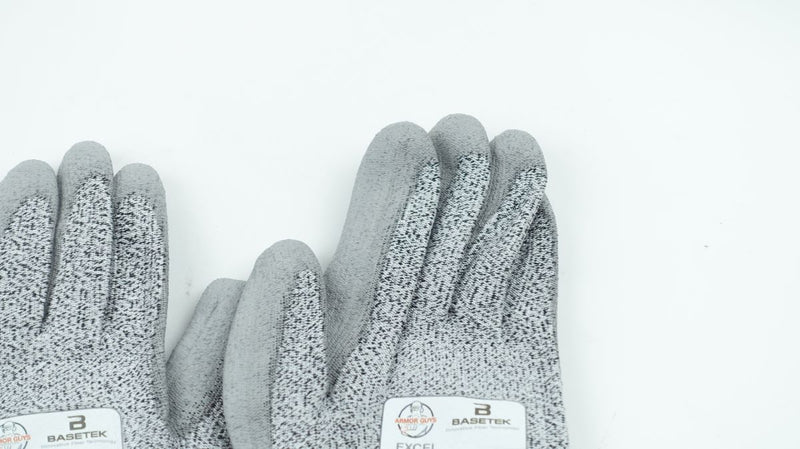 Armor Guys 02-008 XXL Cut Glove 13g Salt & Pepper HDPE Liner Gray PU Palm