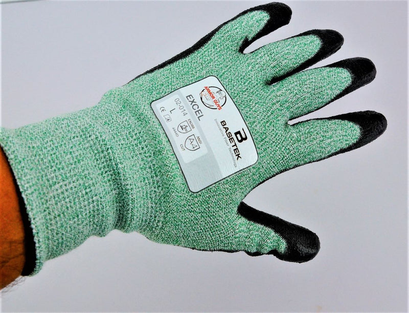 Armor Guys 02-014-L Excel Industrial Work Gloves Polyurethane Palm Large