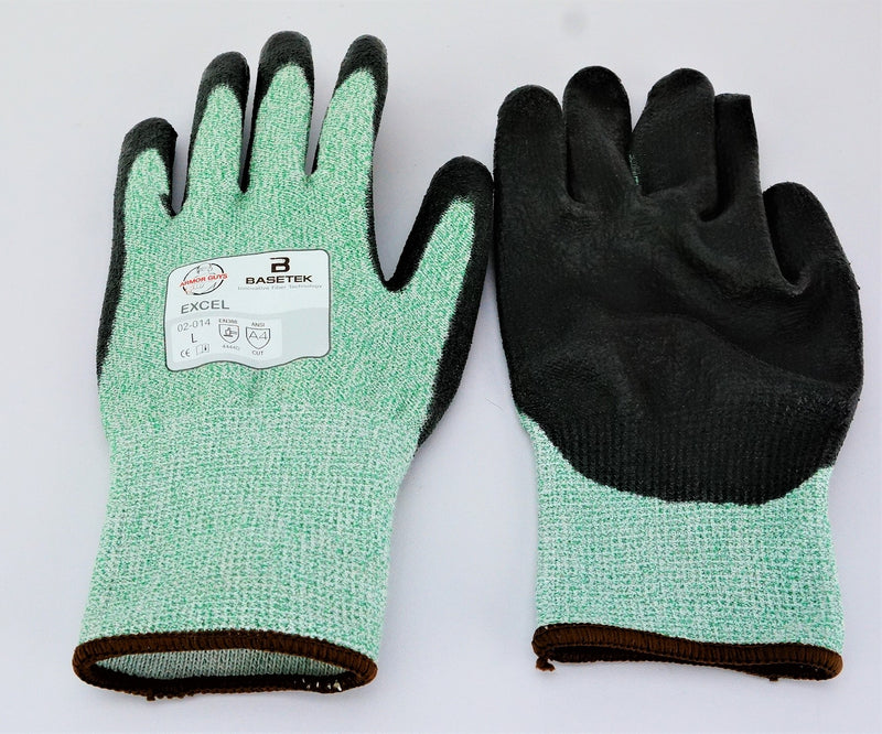 Armor Guys 02-014-L Excel Industrial Work Gloves Polyurethane Palm Large