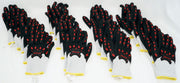 12 Pairs Armor Guys Nitrile Palm Coat Glove Padded Palm Back Hand Protect Sz Med - Image 1