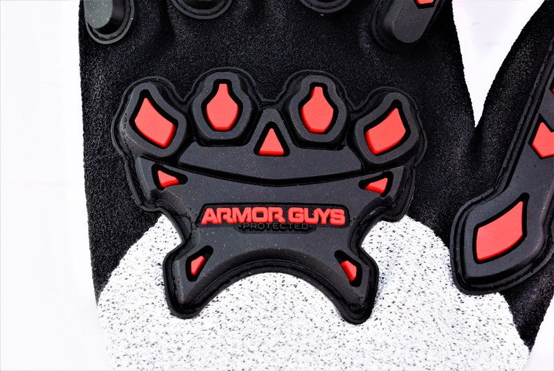 12 Pairs Armor Guys Nitrile Palm Coat Glove Padded Palm Back Hand Protect Sz Med - Image 3