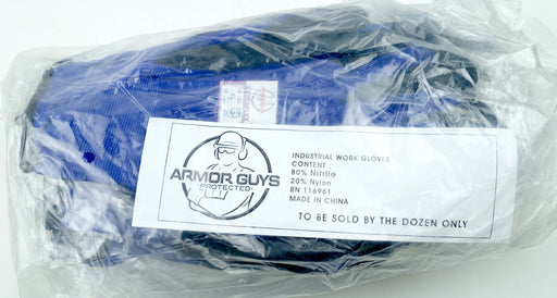 12 Pack Dipped Glove XL 18g ExtraFlex Blue w/ Black MicroFoam Palm Coating - Image 2