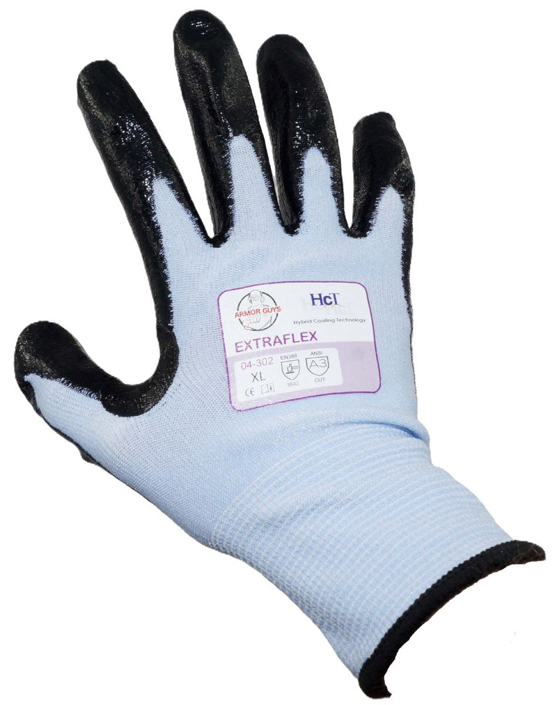 Armor Guys ExtraFlex HCT 04-302 Blue/Black Large Cut-Resistant Gloves - 12 Pair - Image 2