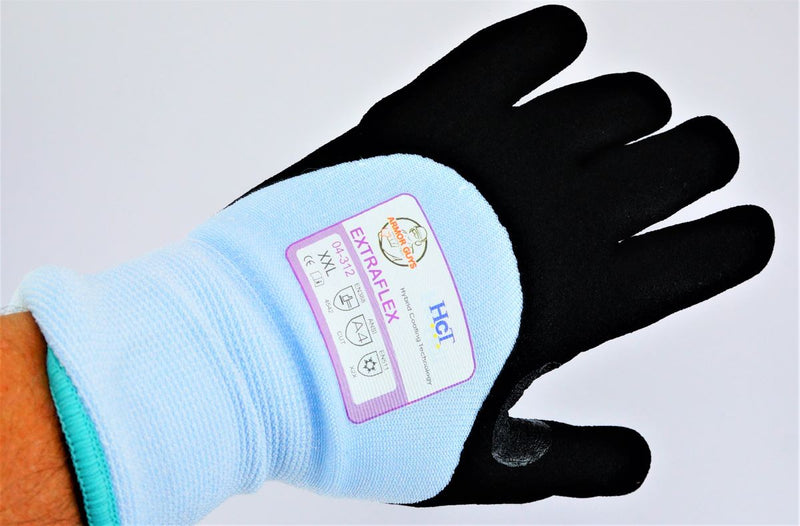 Armor Guys Cut Glove 13g Lt Blue 7g HCT Palm Coated Insulated Size 2XL