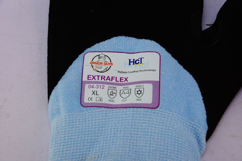 Armor Guys Cut Glove XL 13g Lt Blue 7g HCT Palm Coated Insulated One Pair