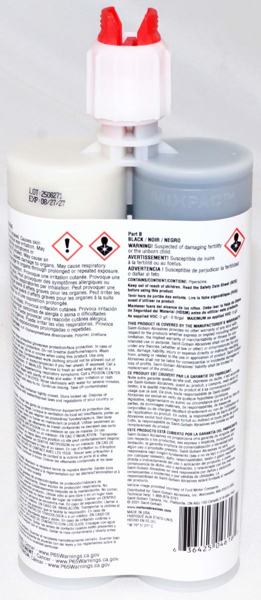 Norton SpeedGrip Urethane Structural Adhesive 220 ml Black 5 minutes - 04616