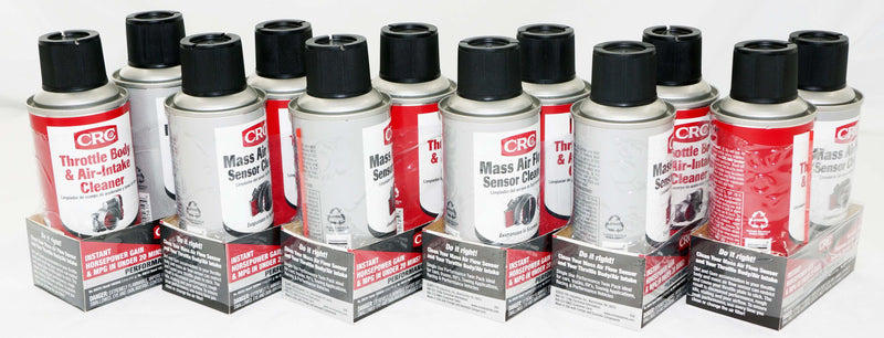 CRC 05111 MAF Mass Air Flow Sensor & Throttle Body Intake Cleaner Twin Pack Kit
