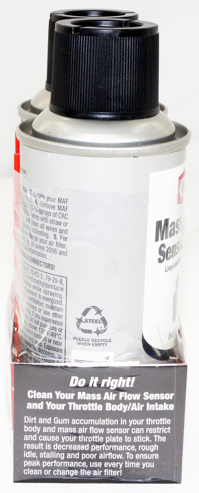 CRC 05111 MAF Mass Air Flow Sensor & Throttle Body Intake Cleaner Twin Pack Kit