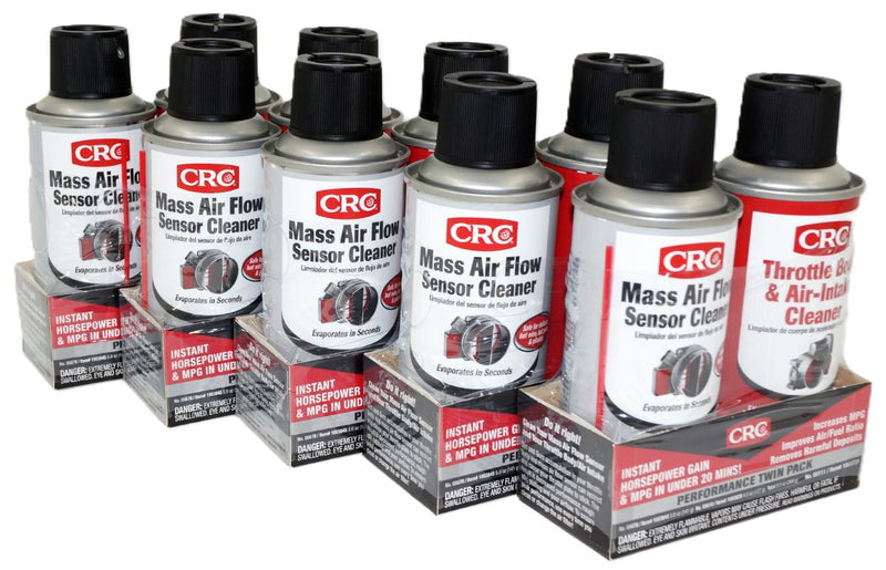 CRC 05111 MAF Mass Air Flow Sensor & Throttle Body Intake Cleaner Twin Pack Kit