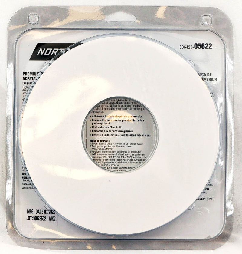 Norton 7/8 in x 20 yds Premium Automotive Double-Sided Attachment Tape - 05622