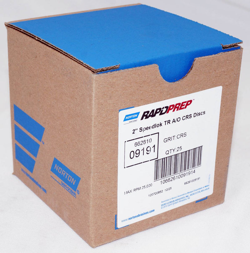 Norton 25 Discs 2" Rapid Prep Non-Woven Aluminum Oxide Coarse Grit - 09191