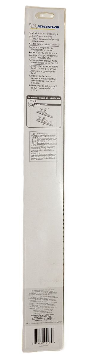 Michelin 09510A Rear Wiper Blade 10 inch 25cm 250mm
