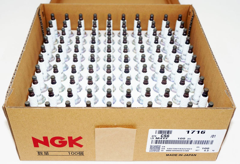 NGK BKR5E Spark Plugs CS6 Shop Pack of 100 replaces Champion RC12YC