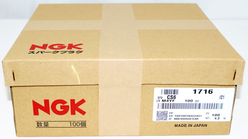NGK BKR5E Spark Plugs CS6 Shop Pack of 100 replaces Champion RC12YC