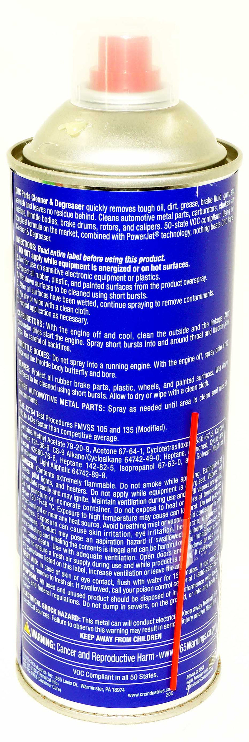 CRC Automotive Parts Cleaner and Degreaser Pro Series 18 oz 1751863