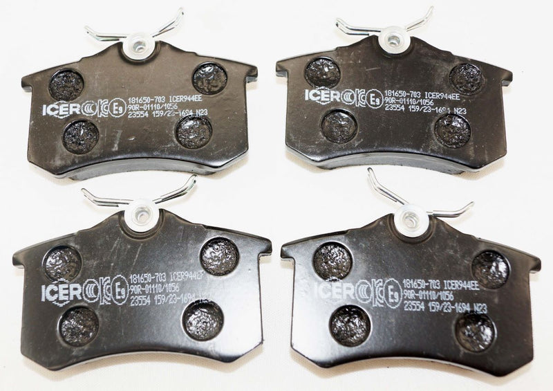 ICER 181650-703 Rear Brake Pad Set fits Audi 8E0698451L