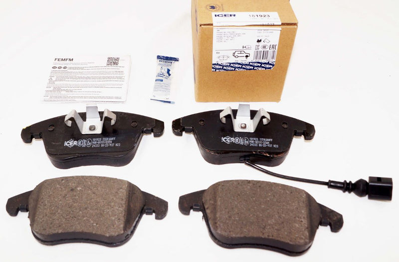 ICER 181923 Front Brake Pad Set fits Volkswagen VW Audi 5N0698151