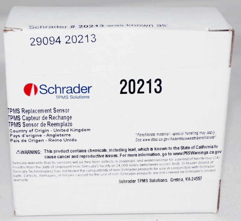Schrader TPMS Sensor Clamp In 433MHz 20213