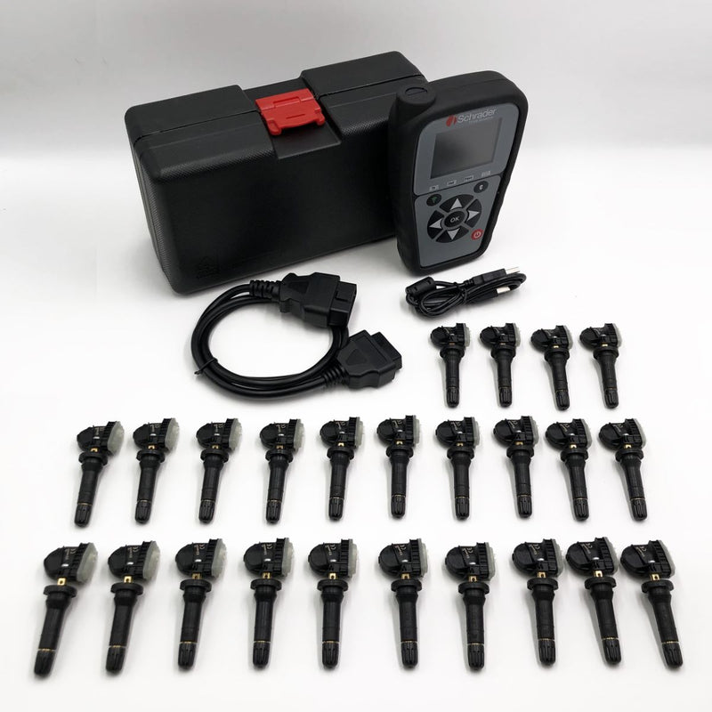 Schrader 21298 S41 TPMS Tool includes 24 33500 EZ Sensors