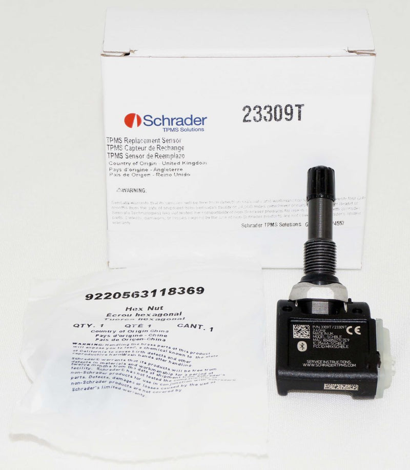 Schrader TPMS 23309T TPMS Sensor Aluminium Clamp-in Variable Angle Titanium for Tesla