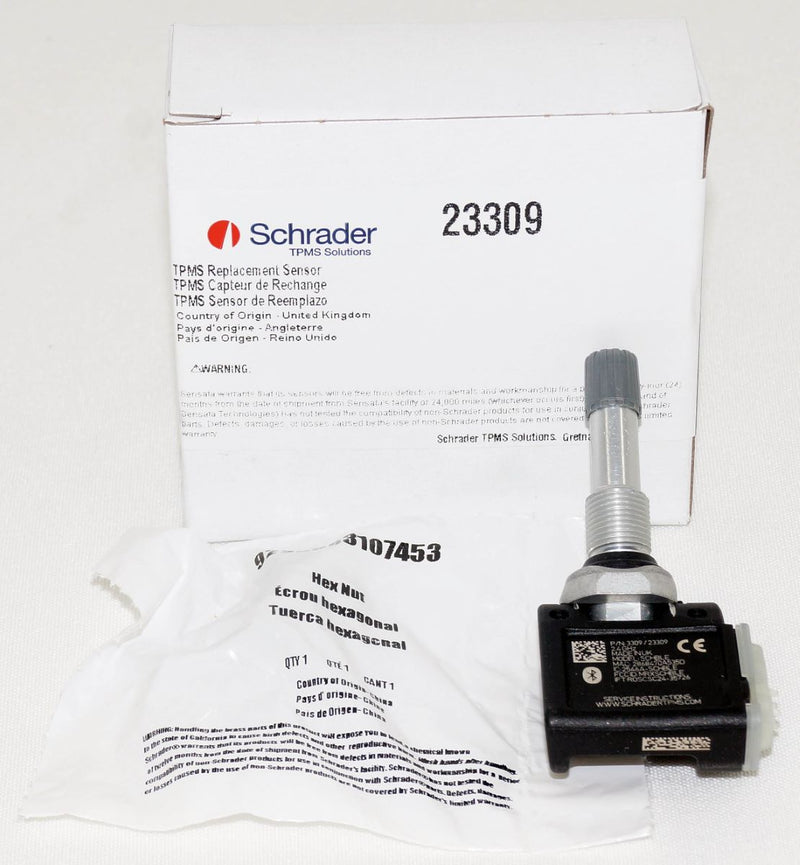 Schrader TPMS 23309 TPMS Sensor Aluminium Clamp-in Variable Angle 2.4GHz for Tesla