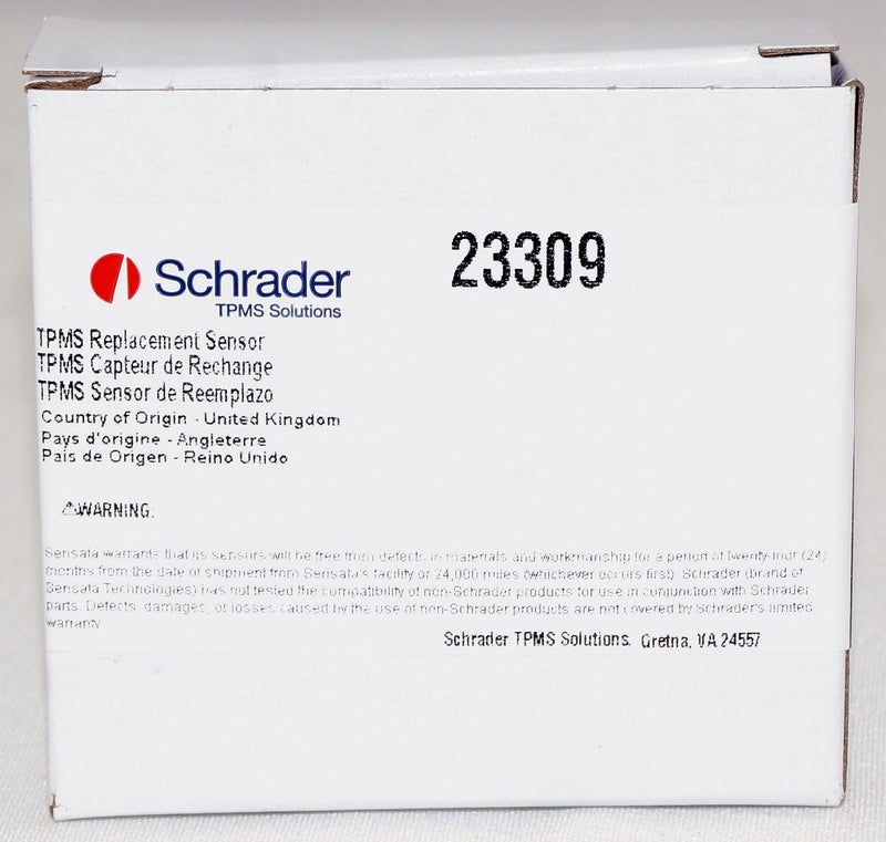 Schrader TPMS 23309 TPMS Sensor Aluminium Clamp-in Variable Angle 2.4GHz for Tesla