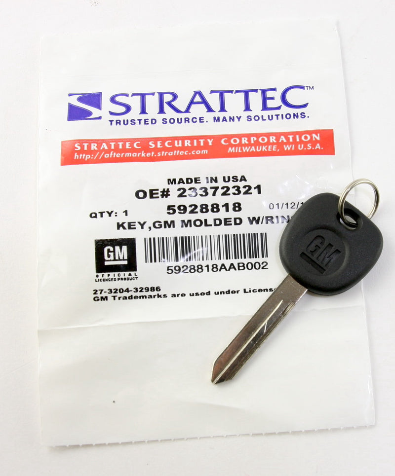 Strattec 5928818 - GM 23372321 Key Door Ignition Lock key Blank Uncut