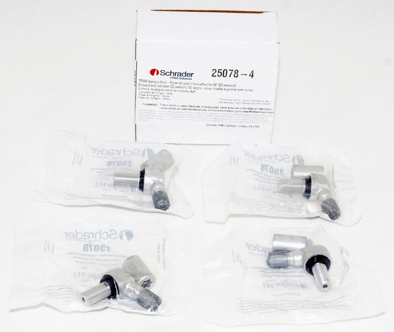 Schrader 25078 Service Kit - 90 Degree EZ-sensor Angled Valve - Silver