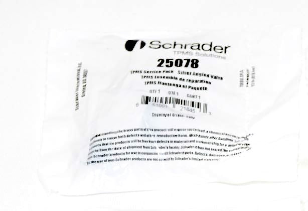 Schrader 25078 Service Kit - 90 Degree EZ-sensor Angled Valve - Silver