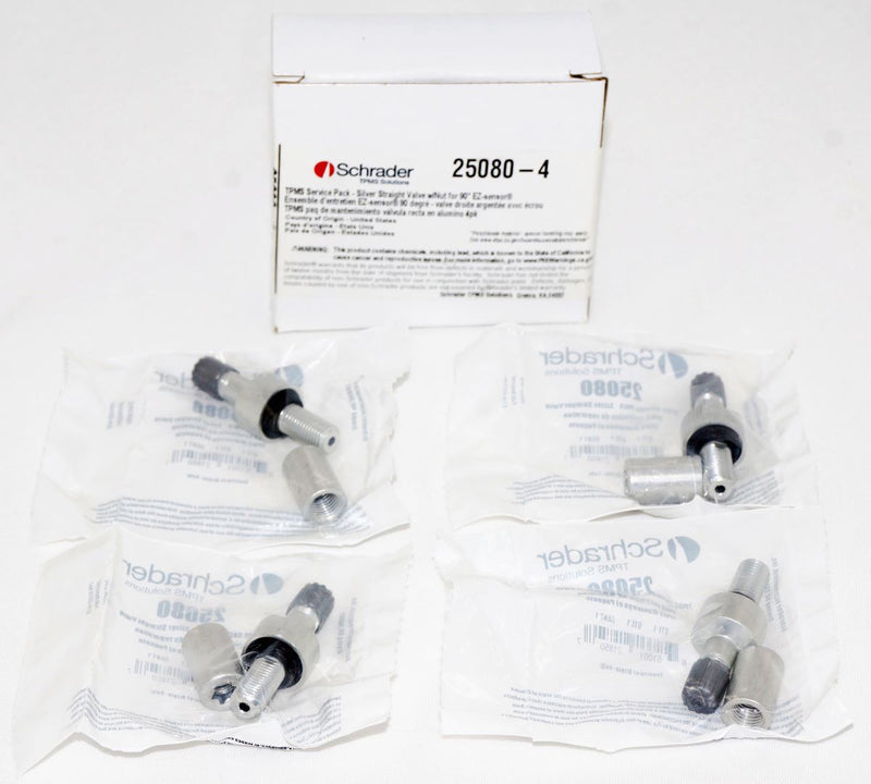 Schrader 25080 Service Kit - Straight Valve Stem 11.5mm Valve Hole Includes Nut