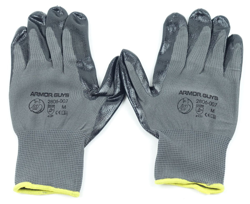 12 pack of Armor Guys 2806-007-M Medium Palm Coating Gray