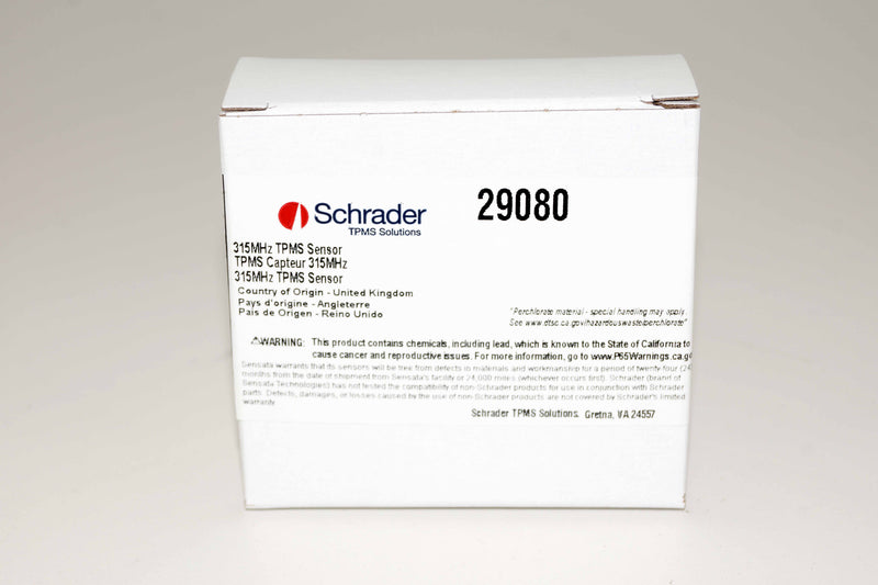 Schrader TPMS 29080 Sensor Clamp-In 315MHz fits Kia Hyundia Jeep