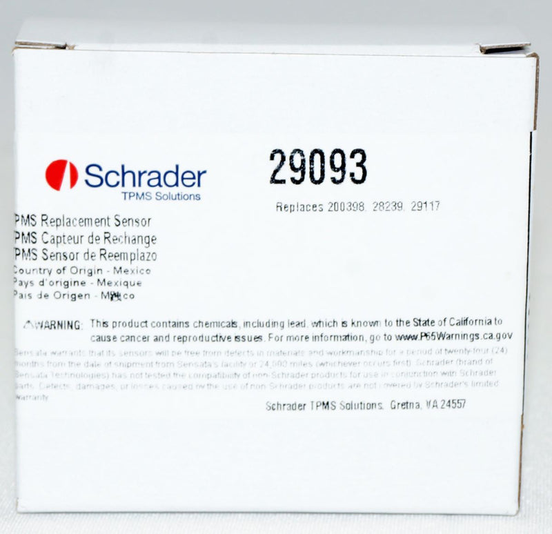 Schrader 29093 TPMS Sensor Snap-In 433MHz fits select Jeep Ram Dodge