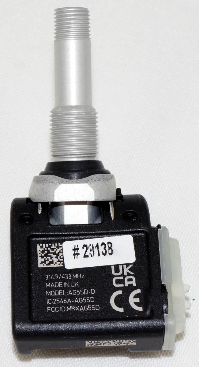 Schrader TPMS Sensor 29138 - (Clamp-In VDA HUF FSK Trigger 315MHz)