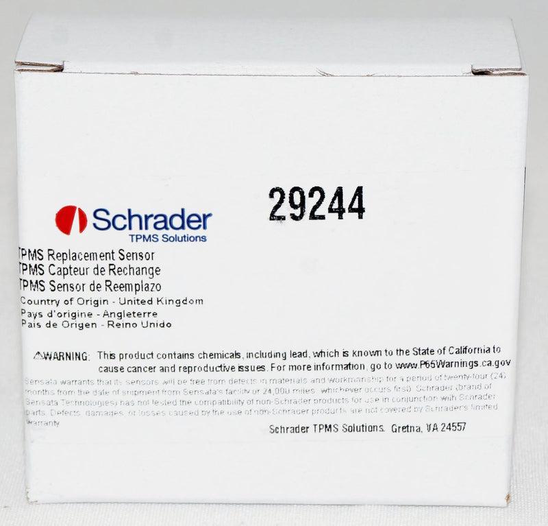 Schrader TPMS 29244 Rubber Snap-in fixed Angle 433MHz TPMS Sensor for Jeep Alfa Romeo