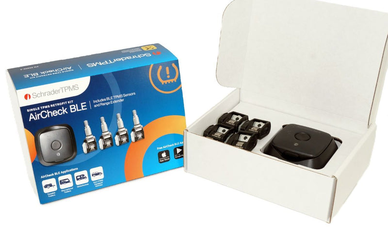 Schrader AirCheck BLE Double Axle Trailer Retrofit Kit 4 BLE Sensors & Extender