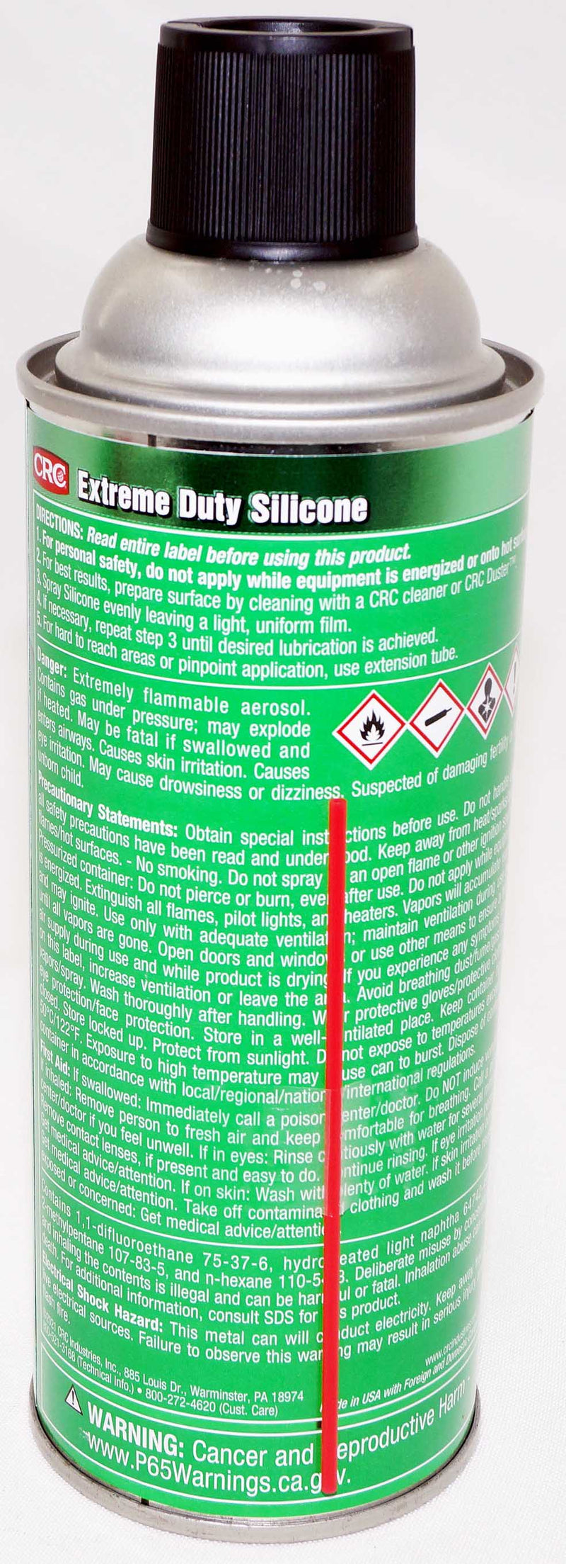CRC Extreme Duty Silicone Fluid Superior Lubrication Reduces Friction 10oz 03030