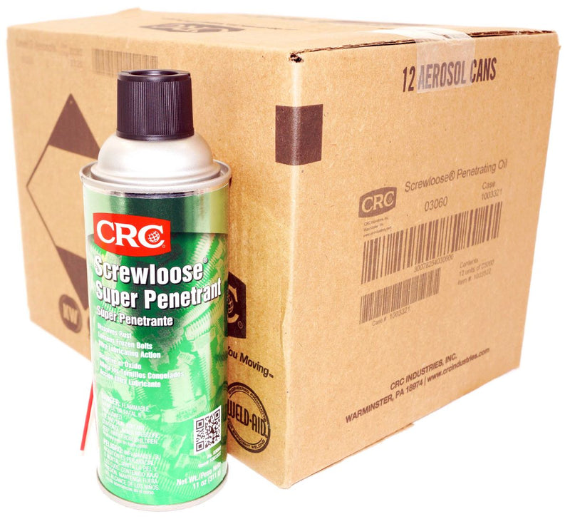 CRC Screwloose Super Penetrant 03060 11oz Can Loosens Rusted Bolts