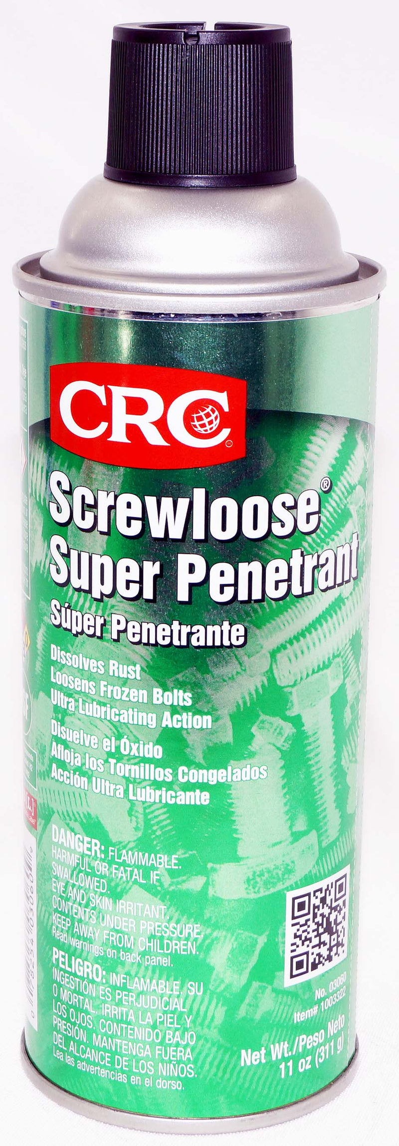 CRC Screwloose Super Penetrant 03060 11oz Can Loosens Rusted Bolts