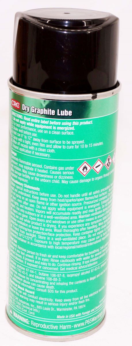 CRC 03094 Dry Graphite Lube Effective up to 850 F Net Fill 10 oz
