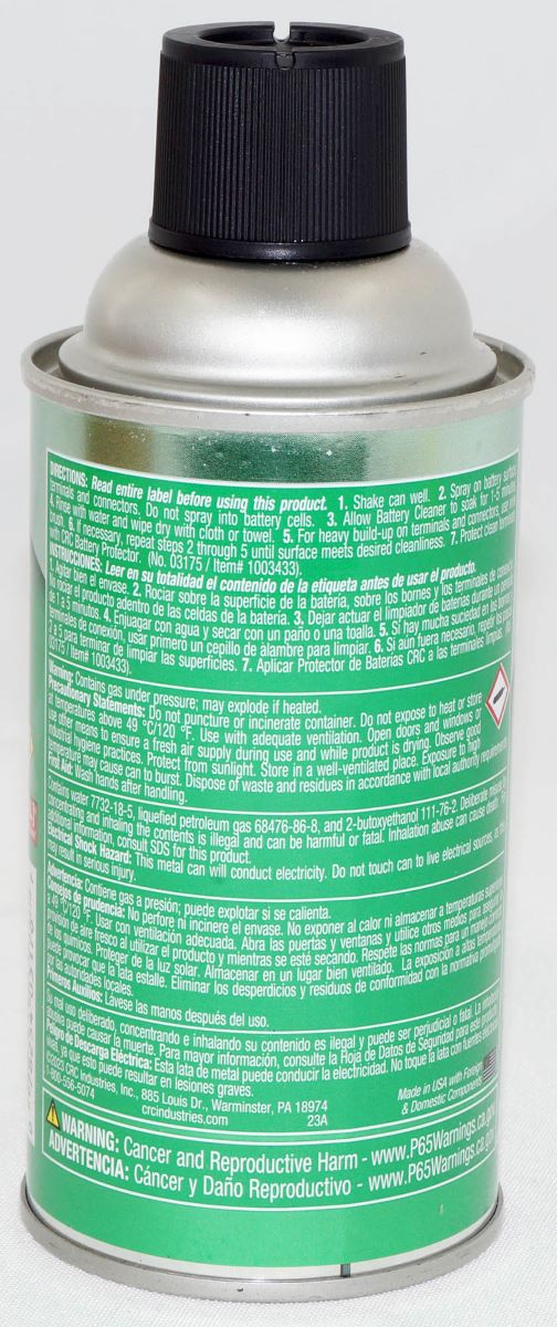 CRC 03176 Battery Cleaner 11oz - 1 Can