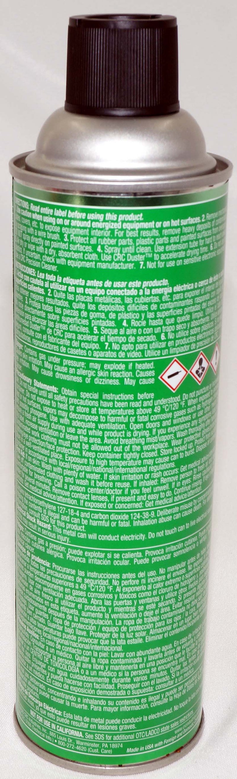 CRC Quick Clean Safety Solvent and Degreaser 19 Oz Chlorinated Formula 03180