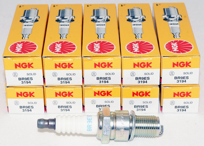 NGK 3194 Resistor Spark Plug BR9ES Solid Tip