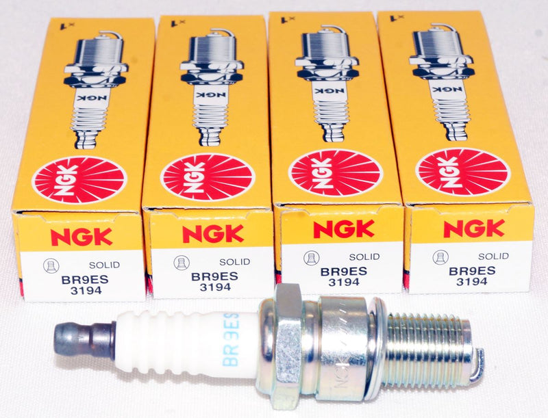 NGK 3194 Resistor Spark Plug BR9ES Solid Tip