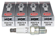 4 Pack Genuine NGK 3249 V-Power Spark Plug R5673-8 Inboard Marine MerCruiser - Image 2
