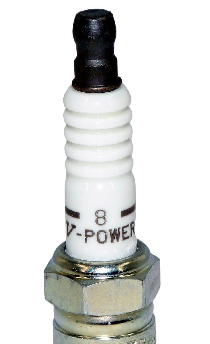 4 Pack Genuine NGK 3249 V-Power Spark Plug R5673-8 Inboard Marine MerCruiser - Image 5