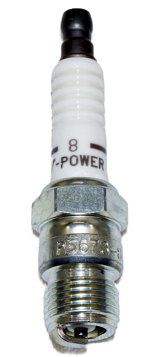 4 Pack Genuine NGK 3249 V-Power Spark Plug R5673-8 Inboard Marine MerCruiser - Image 7