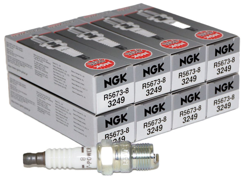 4 Pack Genuine NGK 3249 V-Power Spark Plug R5673-8 Inboard Marine MerCruiser