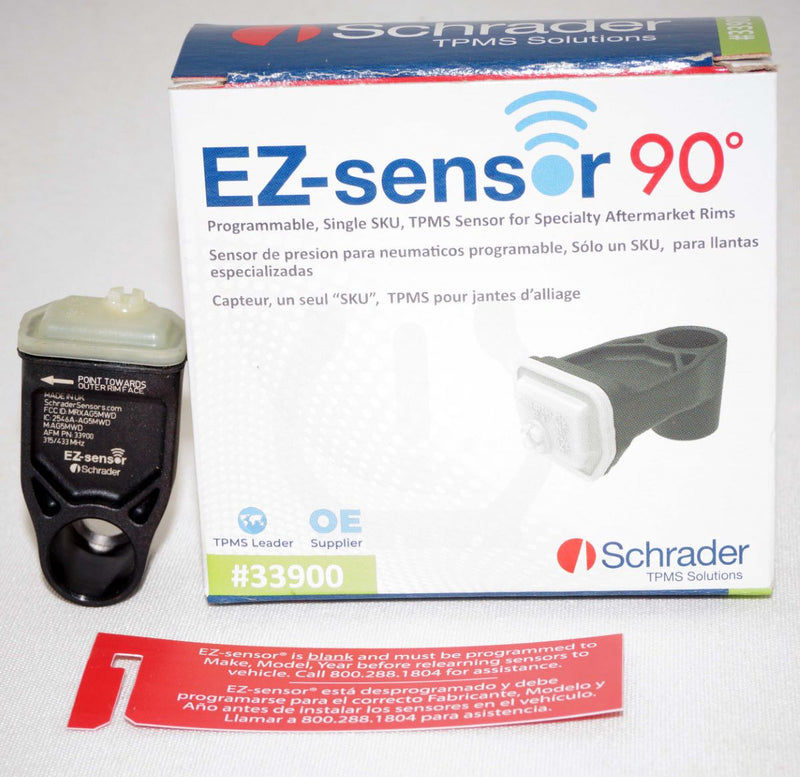 Schrader TPMS Programmable Sensor 90 Degree EZ-sensor 33900