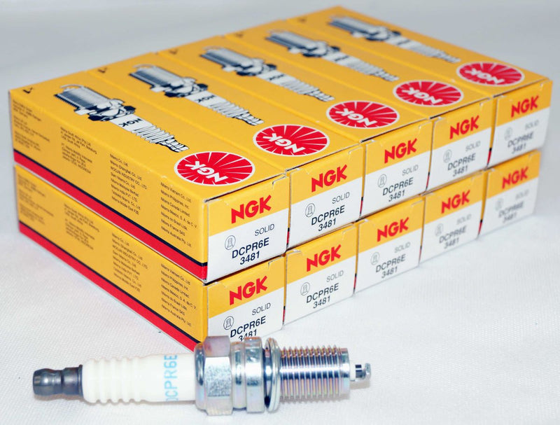 NGK 3481 Nickel Spark Plug DCPR6E Solid Tip